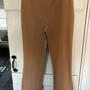 Jason Wu Camel Brown High-Rise Wide-Leg Pants